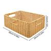 Cesto Portaoggetti in Rattan Organizer da Servizio Contenitore Intrecciato a Mano Contenitore per Cucina Casa Soggiorno Fattoria