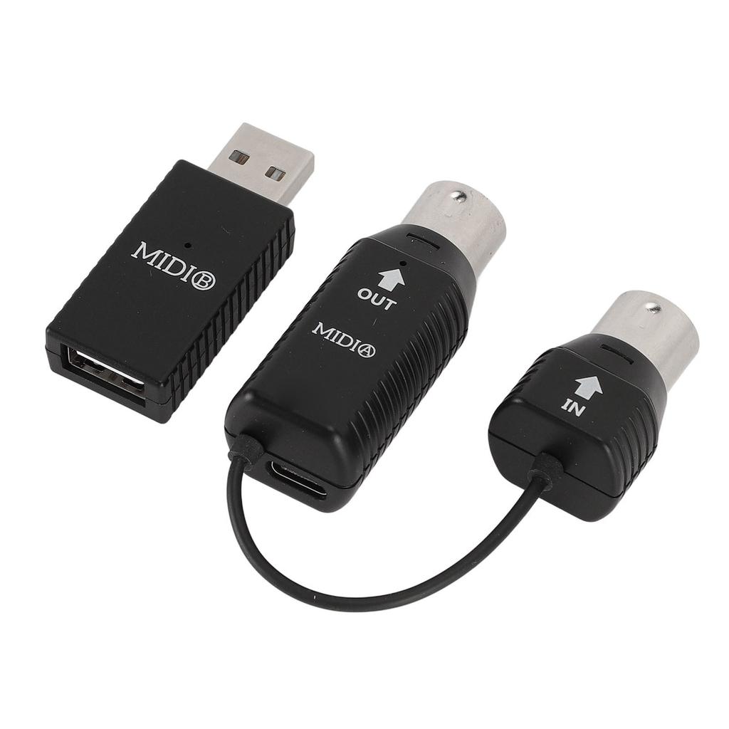 Wireless MIDI Adapter Professional MIDI to USB MIDI Controller for Digital Piano Keyboard to MIDI Device for OS X for