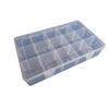 15-Grid Adjustable Plastic Organizer Removable Dividers Storage Box for Jewelry Beads DIY Art Craft Small Supplies