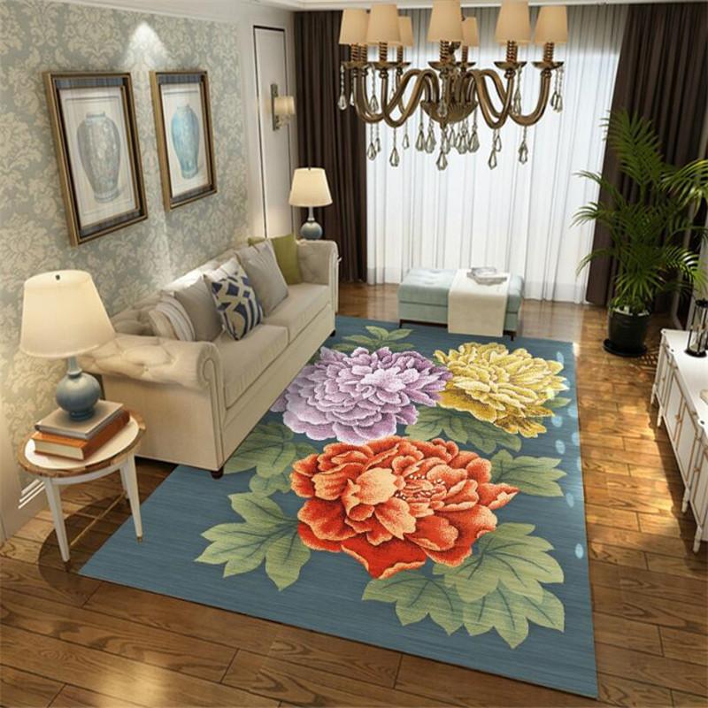 New Chinese Style Carpet Floor Mat Living Room Sofa Floor Mat Household Bedside Carpet