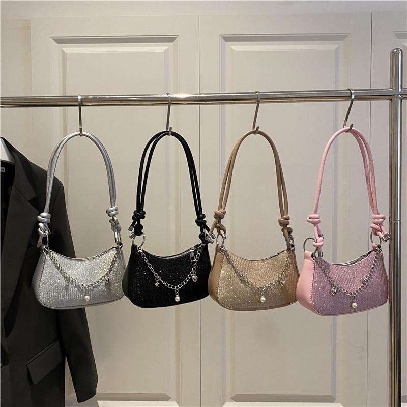 This year's small bag women's simple new trendy fashion foreign texture messenger bag spring and summer armpit bag