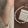 Women's S925 Silver French Uneven Bead Ball Bracelet