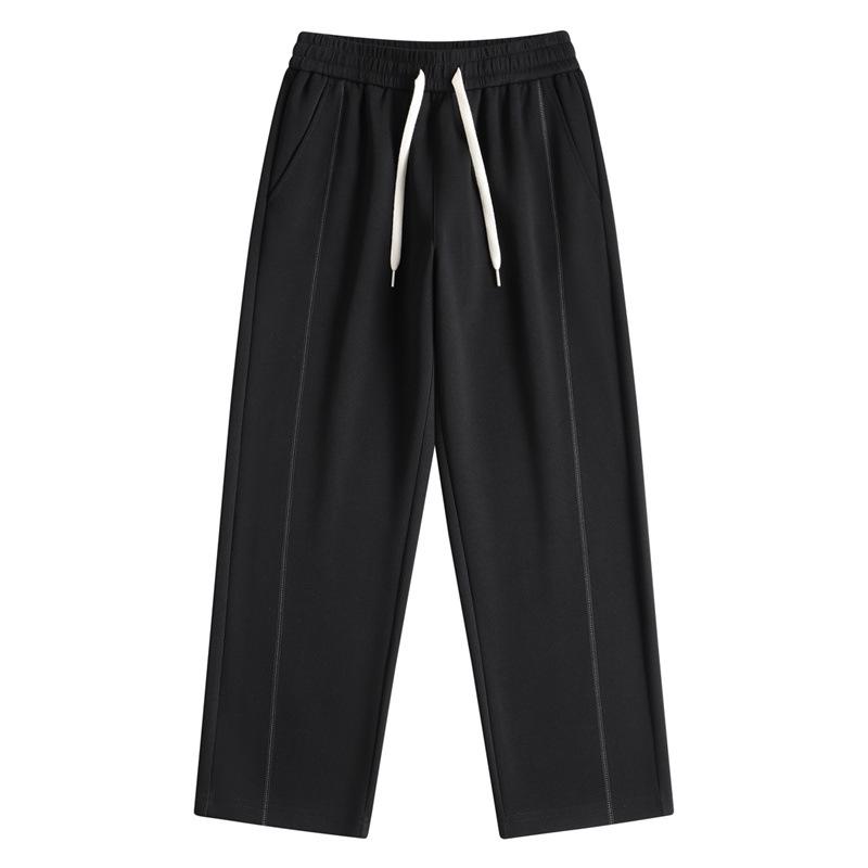 

Новые весенние повседневные брюки свободные прямые брюки уличный хип-хоп широкие штаны спортивные штаны 4XL чёрный