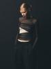 HALF DEVIL US Mesh Cut-Out T-Shirt_Black