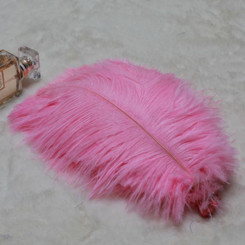 

10 шт. Белые страусиные перья 15-50 см Большие пушистые перья для поделок своими руками, свадебные настольные центральные элементы, декоративные аксессуары 10pcs 15-20cm розовый