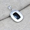 Black Spinel Gemstone Pendant Handmade 925 Sterling Silver Jewelry For Birthday Gift