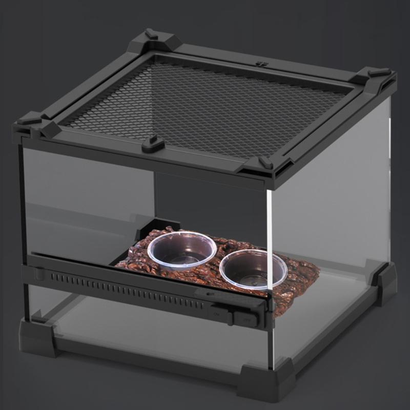 Reptilienschale zum Füttern Wässern Terrariumschalen für Bartagamen Futterablagen Wasserschale für Chamäleons Geckos