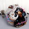 1PC cute dog pet puppy Umbrella Portable Folding Umbrella Iron Frame Hole Bone Structure Outdoor Home Umbrella A14