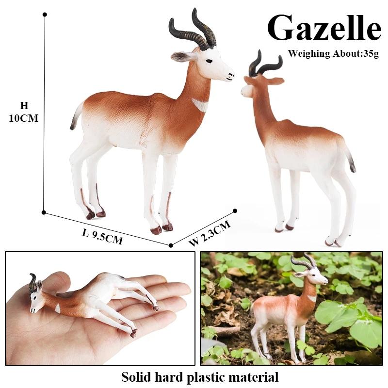 Oenux Simulation Wild Animals Toy Desert Camel Donkey Alpaca Antelope Elk Deer Model Action Figures PVC Decoration Kids Gift