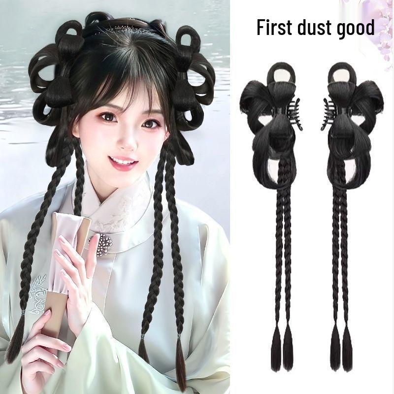 Women's Hanfu Style Updo Wig Clip – Ancient Costume Wig and Headpiece
