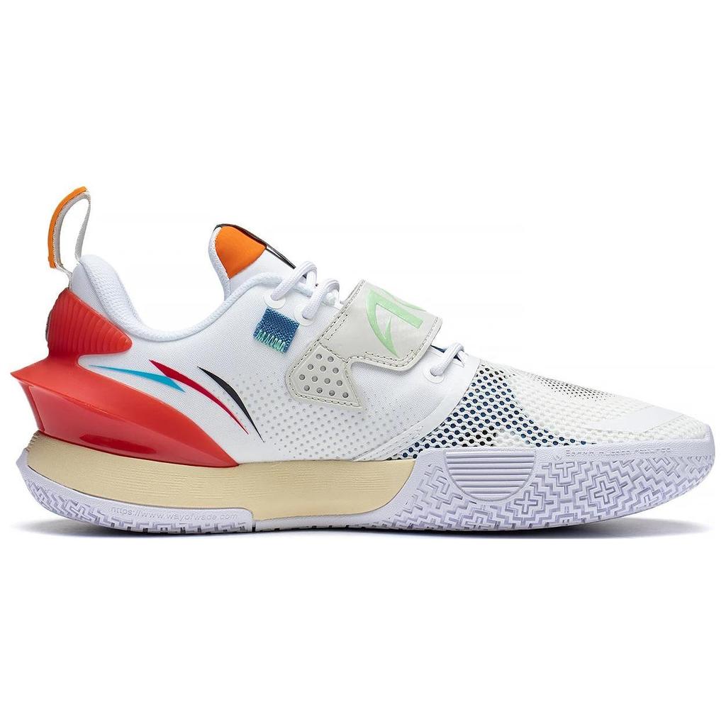 Li Ning All City 10 V2 Basketball Shoes Men's Low top Standard White/Antarctic Gray ABAS059-15