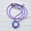 Fashion Acrylic Heart Pendant Necklaces for Women Hot Girls Snowflake Necklace