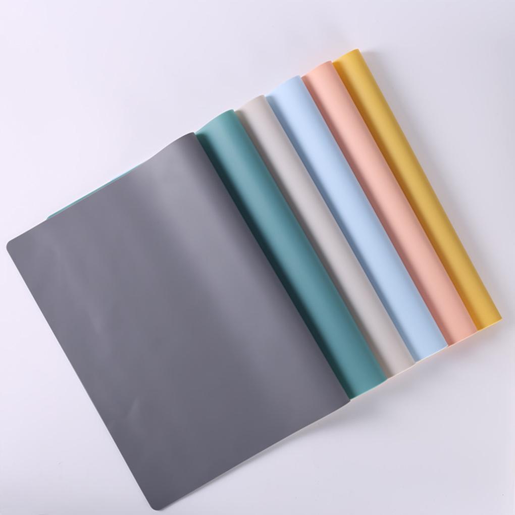 Exquisite Placemat For Dining Table Beautiful And Practical Dining Table Decoration Silicone Mat Light Grey 30*40cm