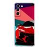 Custodia per Telefono Auto Sportiva JDM Tipo Aereo per Samsung Galaxy S22 S21 S20 FE Ultra 5G S10 S10E S9 S8 Plus Note 10 20 Cover Trasparente