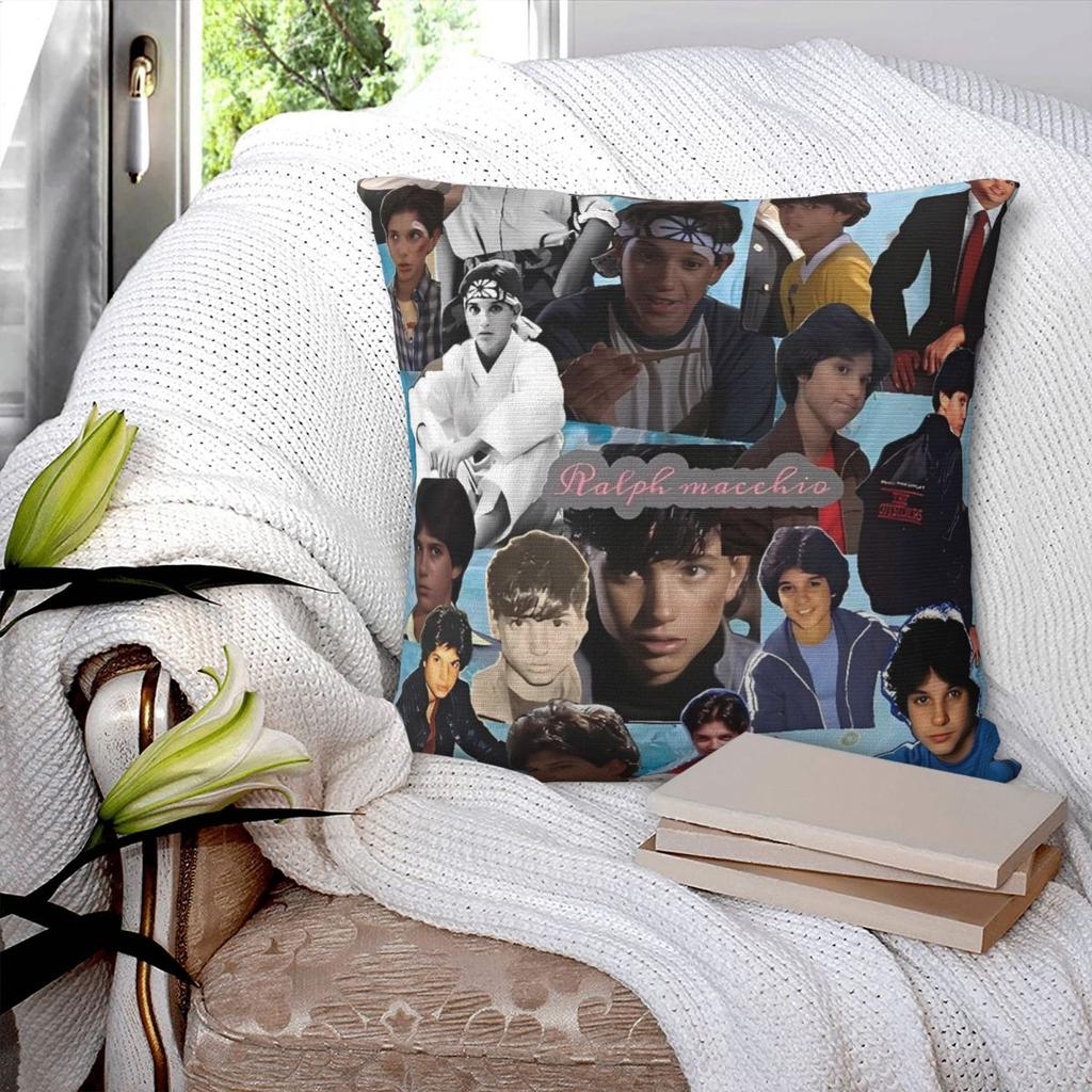 Pillow Cover 80S Ralph Macchio Custom Cushion Cover Vintage Pillow Case For Sofa Home Decoration Pillowcases