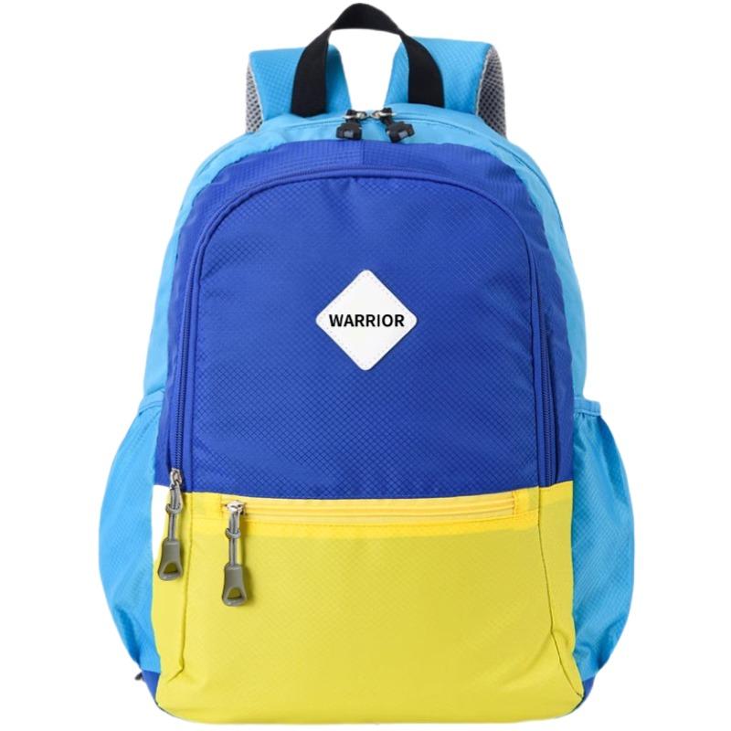 Warrior Lightweight Student Backpack Soft Fabric Ultra Light Oxford Cloth Backpack Unisex Backpack Blue H25B06U5656309
