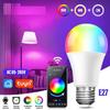 Tuya Bluetooth Smart LED-Lampe E27 220V RGB+CCT Licht 9W APP-Steuerung Dimmbar mit Timer Musiksynchronisation für Wohnzimmer Schlafzimmer Dekor