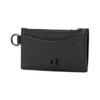 COACH Cross Grain Leather Clutch Card Holder , Wallet Women's Black (Unisex) Card Holders CJ879 BLK