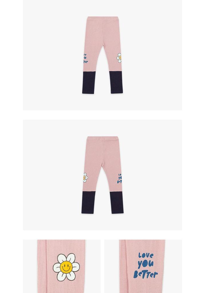Children's Autumn 2025 New Arrival Cute Floral Patchwork Leggings for Toddlers