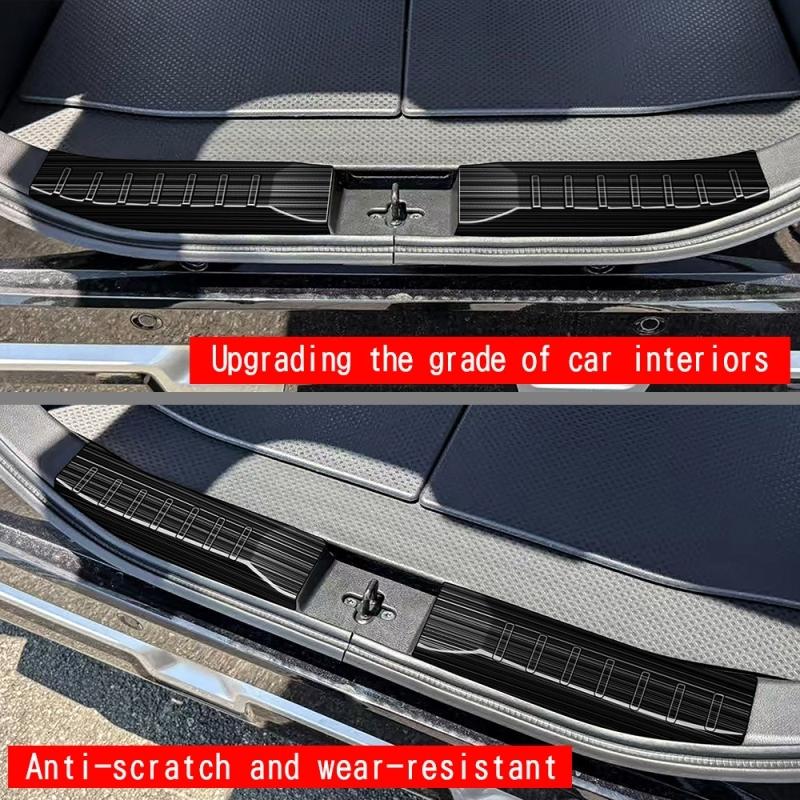 For Mitsubishi Delica MINI 2024 stainless steel Built-in Rear Bumper Protector door Sill Trunk Tread Plate Accessories