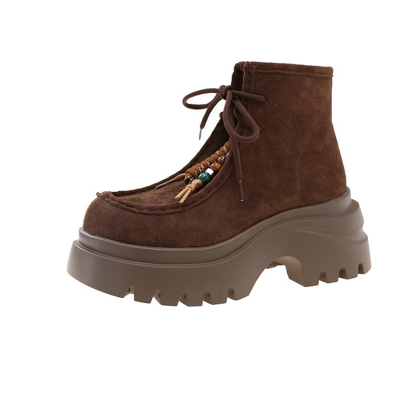 Fashion versatile platform Martin boots women's autumn and winter new outer wear lace-up casual shoes