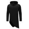 Casual Fashion Irregular Hooded Plus Size Men Daily Sweatshirt