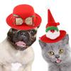 With Bell Pet Christmas Bow Hat Soft Cat Christmas Collar Christmas Cat Bow Tie  for Puppy Cats