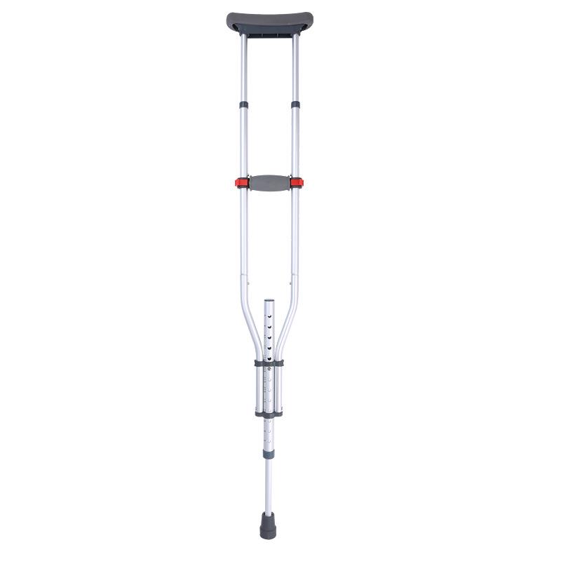 Aluminum Alloy 13-Level Adjustable Folding Crutches for Elderly
