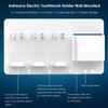Elektryczny Uchwyt na Szczoteczki do Zębów Montowany na Ścianie Organizer Łazienkowy Półka na 3 Szczoteczki do Zębów Nie Wymaga Wiercenia