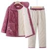 FENGXIAO Women's Winter Plush Thick Pajama & Home Wear Set
