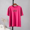Shellsuning T-shirt stampate con lettera per donna T-shirt basic oversize a maniche corte estive Casual O-collo in cotone Abbigliamento Femlae Top gotici coreani