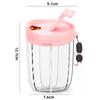 Pill Box Organizer with 6 Compartments Large Capacity Transparent Design Portable Pill Case Tablet Dispenser