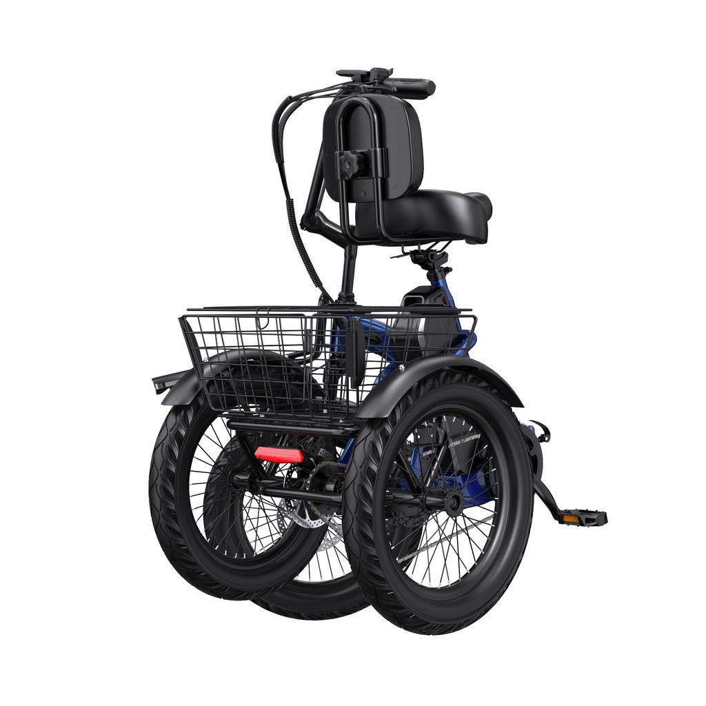 APEFOX RH30 Triciclo Elettrico Pieghevole per Adulti Motore 500W Batteria 48V 15Ah Autonomia 70-80km Triciclo da Pendolare a 3 Ruote