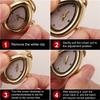 Versatile Square Water Droplet Shape Watch Necklace Fashion Women's High Quality Stainless Steel Pendant Watch Necklace Jewelry