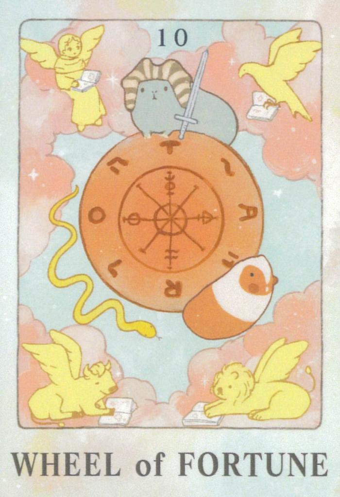 Mochiri Guinea Pig Tarot Produced by NORI STAR 22 and Drawstring Bag Included Cards, CREAM, Cards, Instructions, [Authentic]