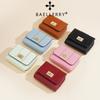 Short Wallet For Ladies With Multiple Card Slots And Foldable Design In Pu