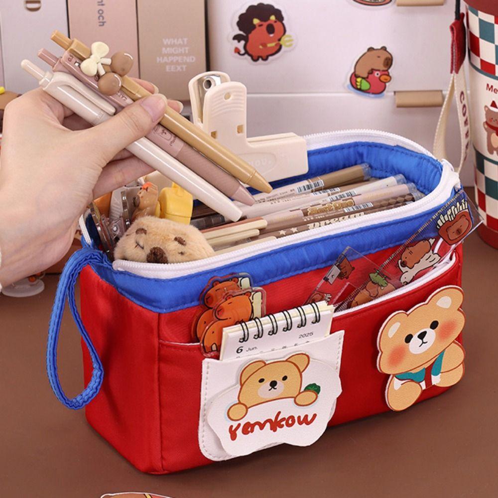 Cute Design Student Pencil Case High Aesthetic Value School Stationery Bag Student Stationery