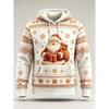 Christmas Hoodie 3D Print Loose Fit Long Sleeve Sweatshirt Men Women Youth Casual Winter Wear