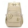 New High-end Nylon Junior High School Student School Bags College Boy Large Capacity Waterproof Travel Backpacks Lightweight Wear-resistant Rucksack