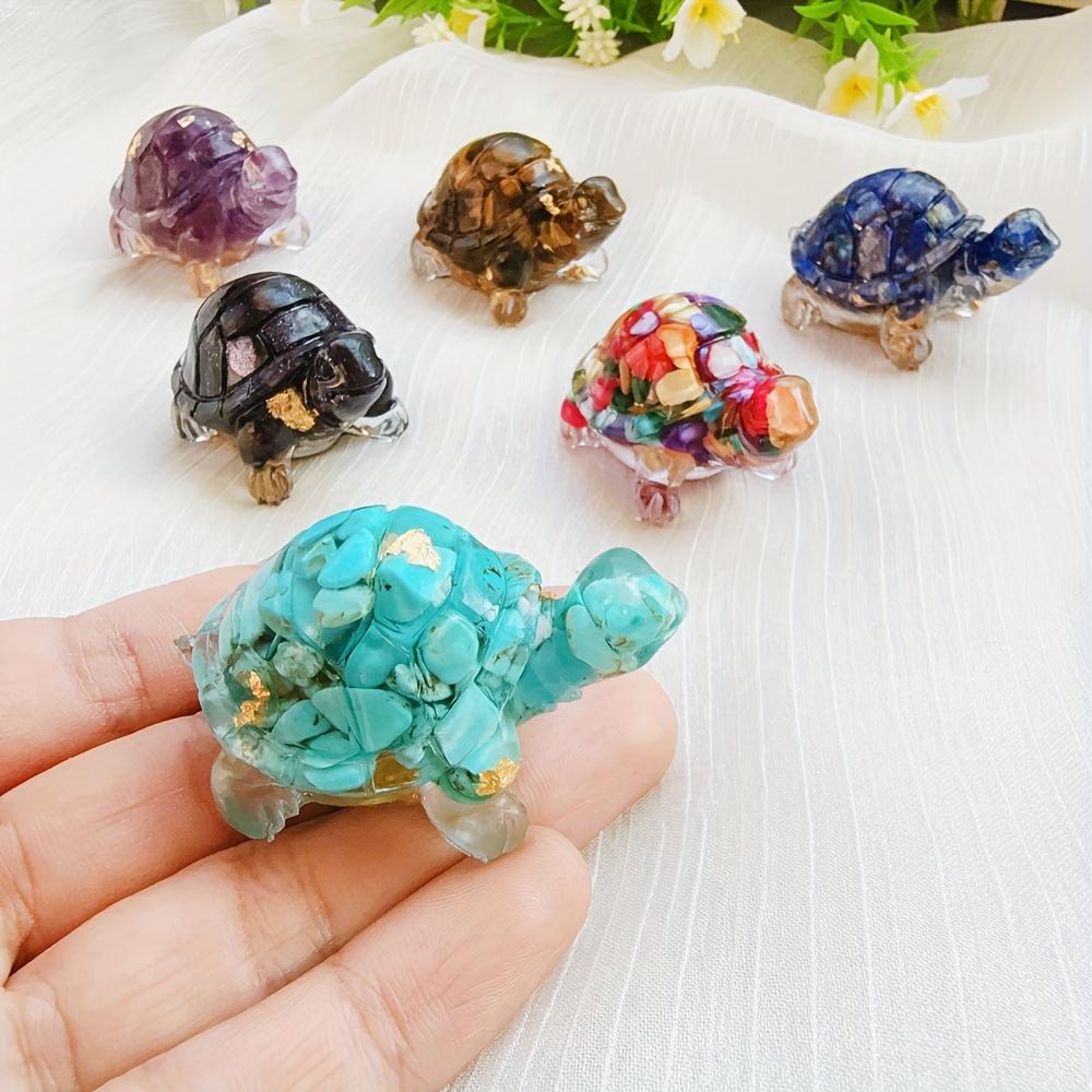 One Piece of Crystal Turtle Jewelry Made with Drop Glue, Ideal for Crafts, Gifts, and Home Decor.
