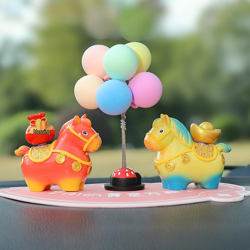 Little Pony Fufu Resin Figurine - Creative Car Console Decoration