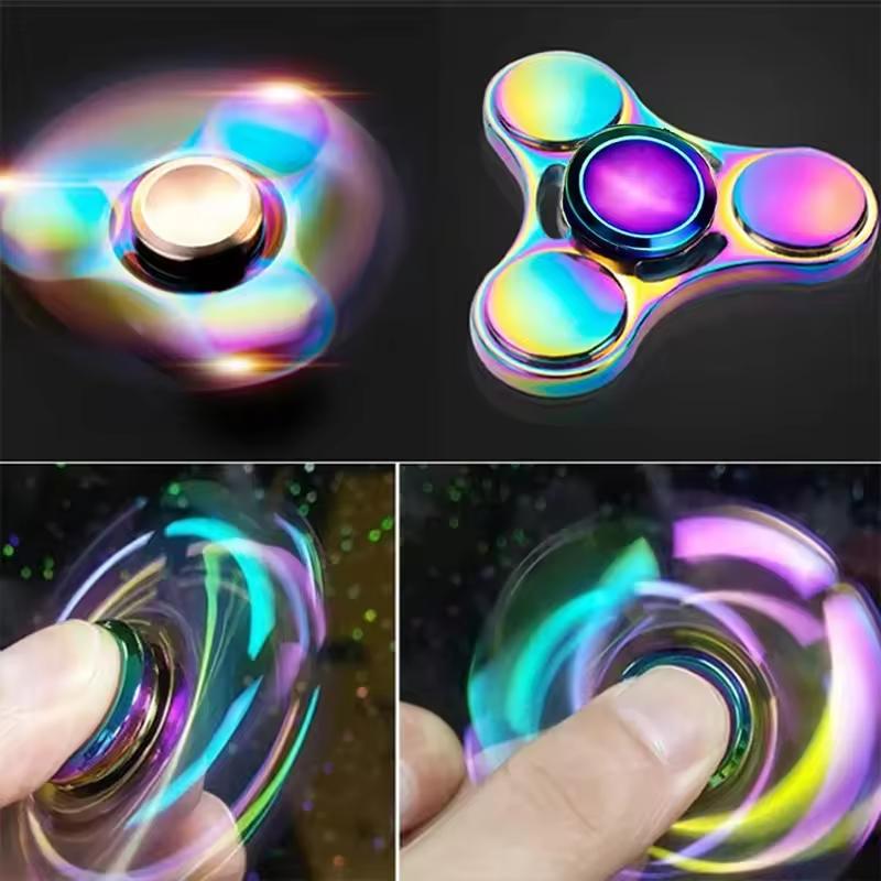 Wysokiej Jakości Metalowy Wysokiej Jakości Fidget Wysokiej Jakości Spinner Wysokiej Jakości Tęczowy Wysokiej Jakości Kolor Wysokiej Jakości Ręczny Wysokiej Jakości Spinner