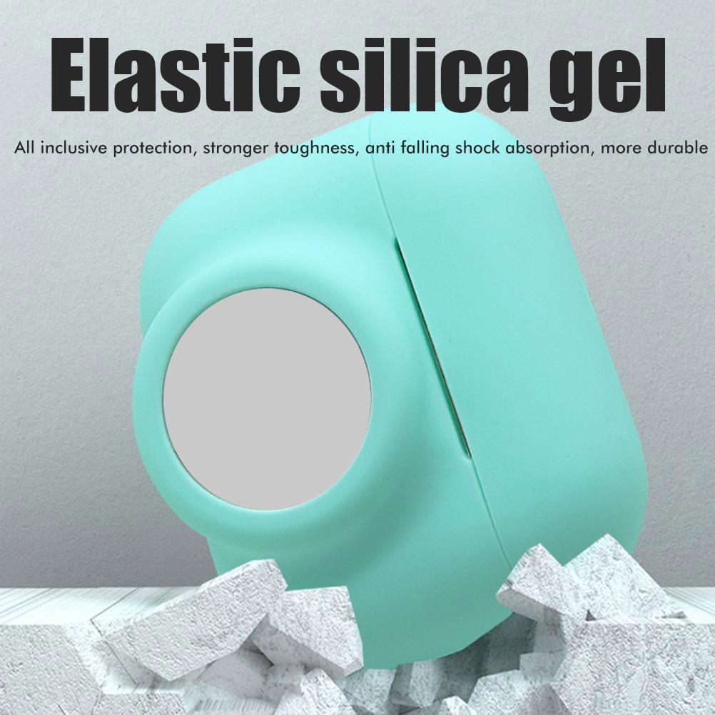 Silicone Cover Fit for IOS Pro Earbuds Anti Drop Shock Absorbing Earbud Case Protective Cover Support for AirTag