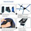 Silla de Camping Portátil Ultraligera,, Silla de Playa Plegable Silla de Comedor para Patio con Bolsa de Transporte para Senderismo al Aire Libre Pesca Patio Trasero Picnic Viajes