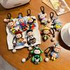 Handmade Clay Guochao Hand-painted Labu Keychain Ornament Cute Cartoon Colorful Doll Couple Bag Bubu Pendant