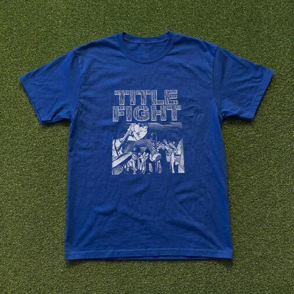 T-shirt Band Title Fight, Maglietta Grafica Alt Indie Rock Anni '90