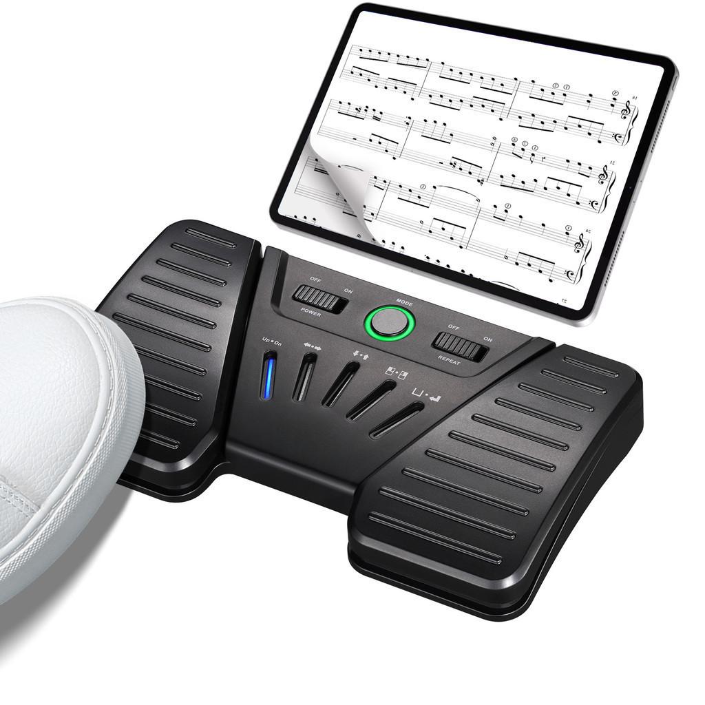 Bezdrátový pedál pro otáčení stránek Multifunkční Bluetooth nožní otáčeč stránek Telefon iPad Tablety Dobíjecí Nástroje Ovládání aplikace