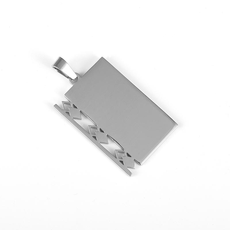 Arabic Ayatul Kursi Stainless Steel Quran Necklace Rectangle Pendant Islamic Jewelry Amulet Muslim Friends Gift