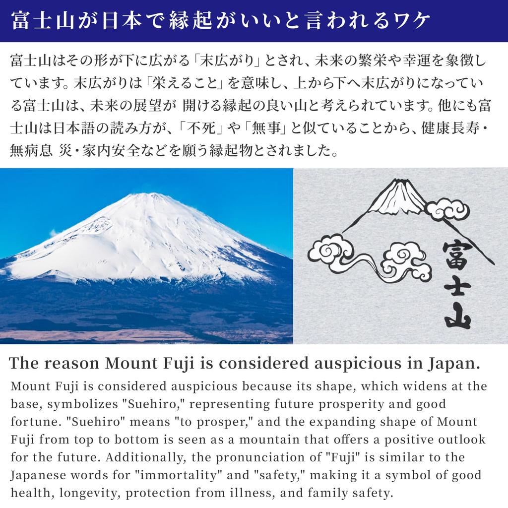 Noren Short Sleeve Size 3XL Fuji for and Kids Made in Made in Cotton Round Collar Letter Kanji Funny Souvenir from Study Loungewear T-Shirt, (Mount -