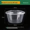 Disposable Transparent Plastic Round Food Containers with Lids
